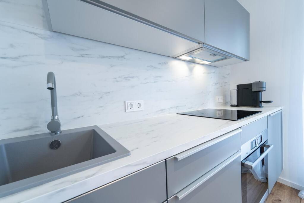 Apartment Mit Balkon Und Privatparkplatz アウグスブルク エクステリア 写真